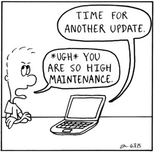 computer operating system updates comic