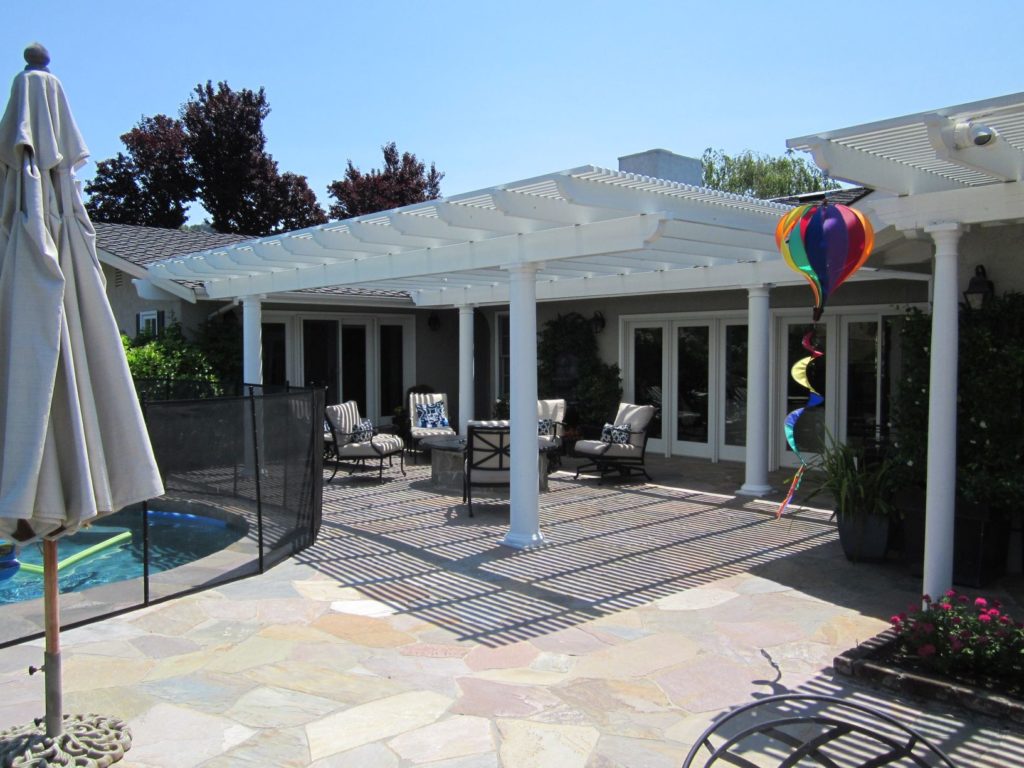 pergola patio cover poolside