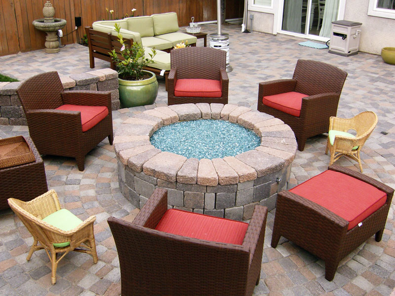 outdoor fireplace patio