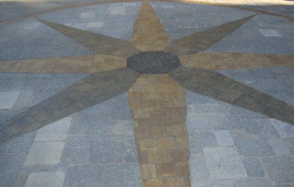 pattern with paving stones