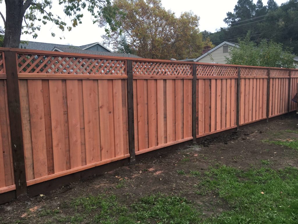 redwood fence