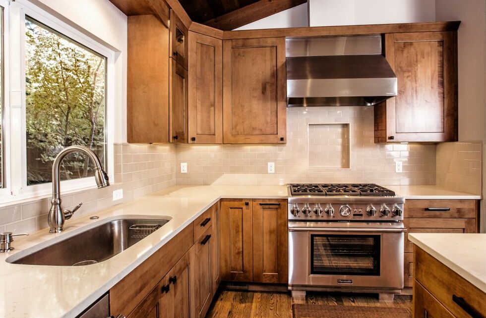 kitchen sink in remodeled kitchen