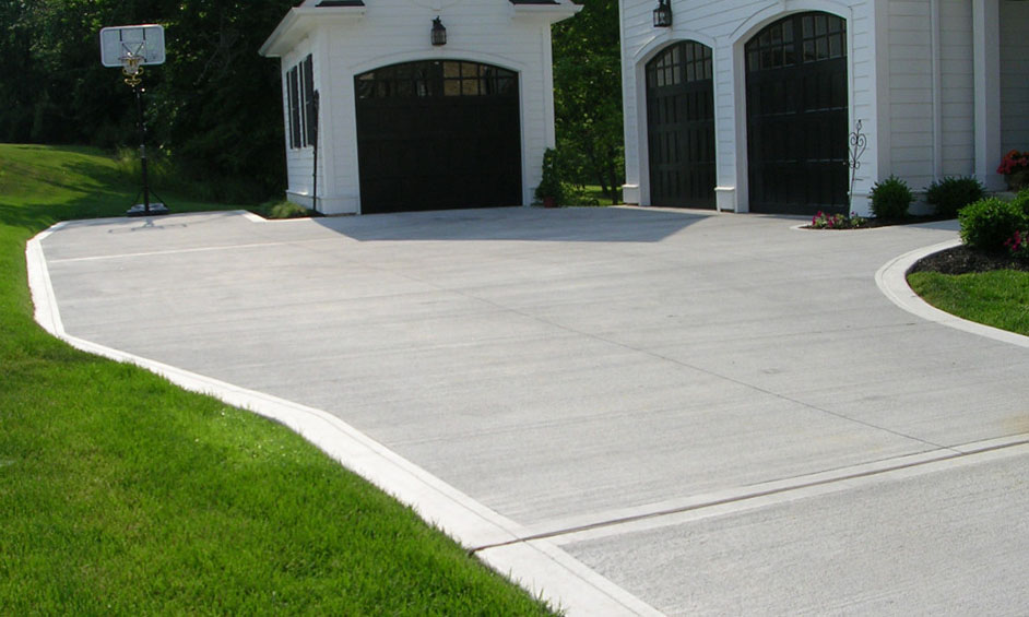 new concrete driveway