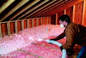 By keeping conditioned air from escaping the living area below, attic air sealing greatly improves home energy-efficiency. Photo: Alcal Specialty Contracting, Inc. (2016)