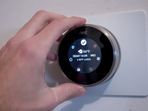 The adaptive capabilities of "smart" products like the Nest Thermostat help to minimize energy consumption. Photo: American Ratings Corporation (2016)