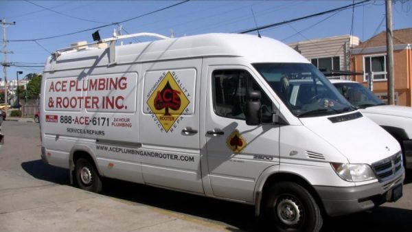 ace plumbing and rooter van